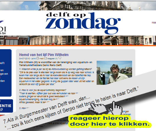 Pim Wilhem helaas geen Burgemeester van Delft foto SERPO en Delftopzondag