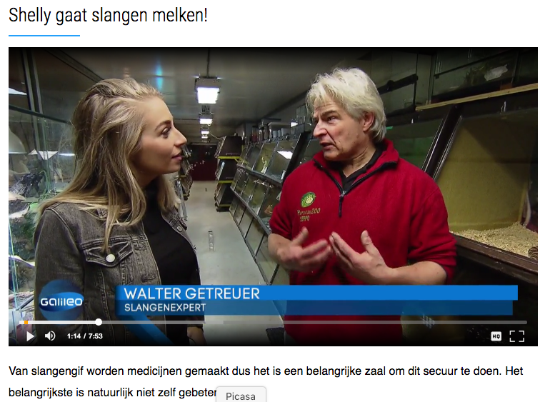 Shelly (Galileo) op bezoek bij SERPO.